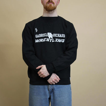 Black vintage Russell sweatshirt M