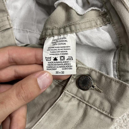 Dickies carpenter chino shorts beige Long chino skater / surf shorts loose festival