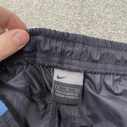 Vintage Nike baggy tracksuit bottoms wide leg Y2K black XL Wide leg 2000s style track pants