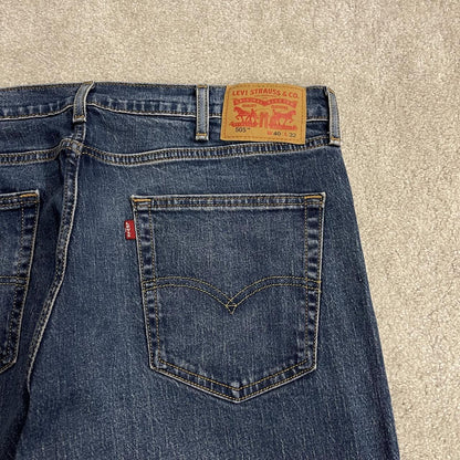 Levi's 505 straight fit jeans y2k blue Regular straight leg denim pants red tab logo