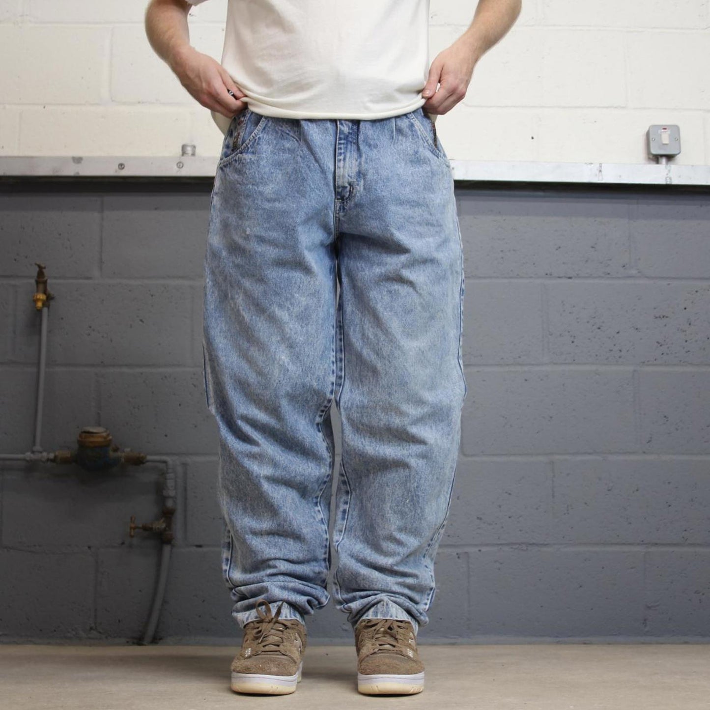 Loose y2k denim jeans W34L34 blue Gitano y2k 90s style hip hop trousers
