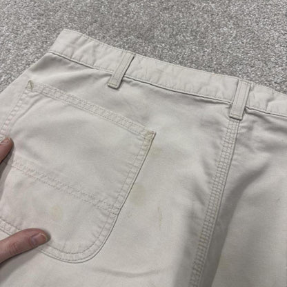Carhartt carpenter shorts loose workwear beige Canvasy original fit skate style shorts