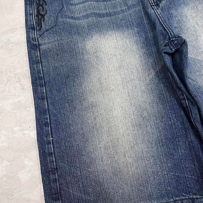 Baggy Brooklyn Xpress Jorts W38 long baggy denim 90s style skater shorts