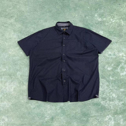 Lee pattern short sleeve shirt navy Surf style check shirt summer festival