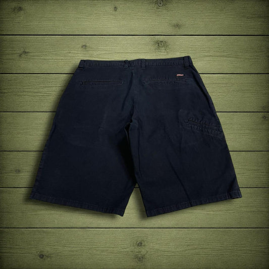 Y2K Dickies utility shorts W32 black Loose lightweight summer carpenter shorts with patch logo