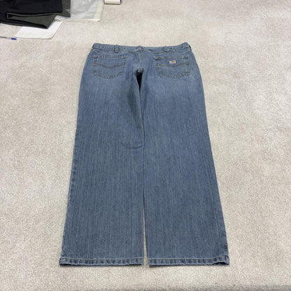 Y2K vintage Carhartt workwear jeans blue Loose straight leg denim skate style work pants