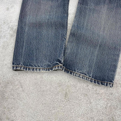 Vintage y2k Levi's 505 jeans blue Straight leg denim casual pants red tab logo