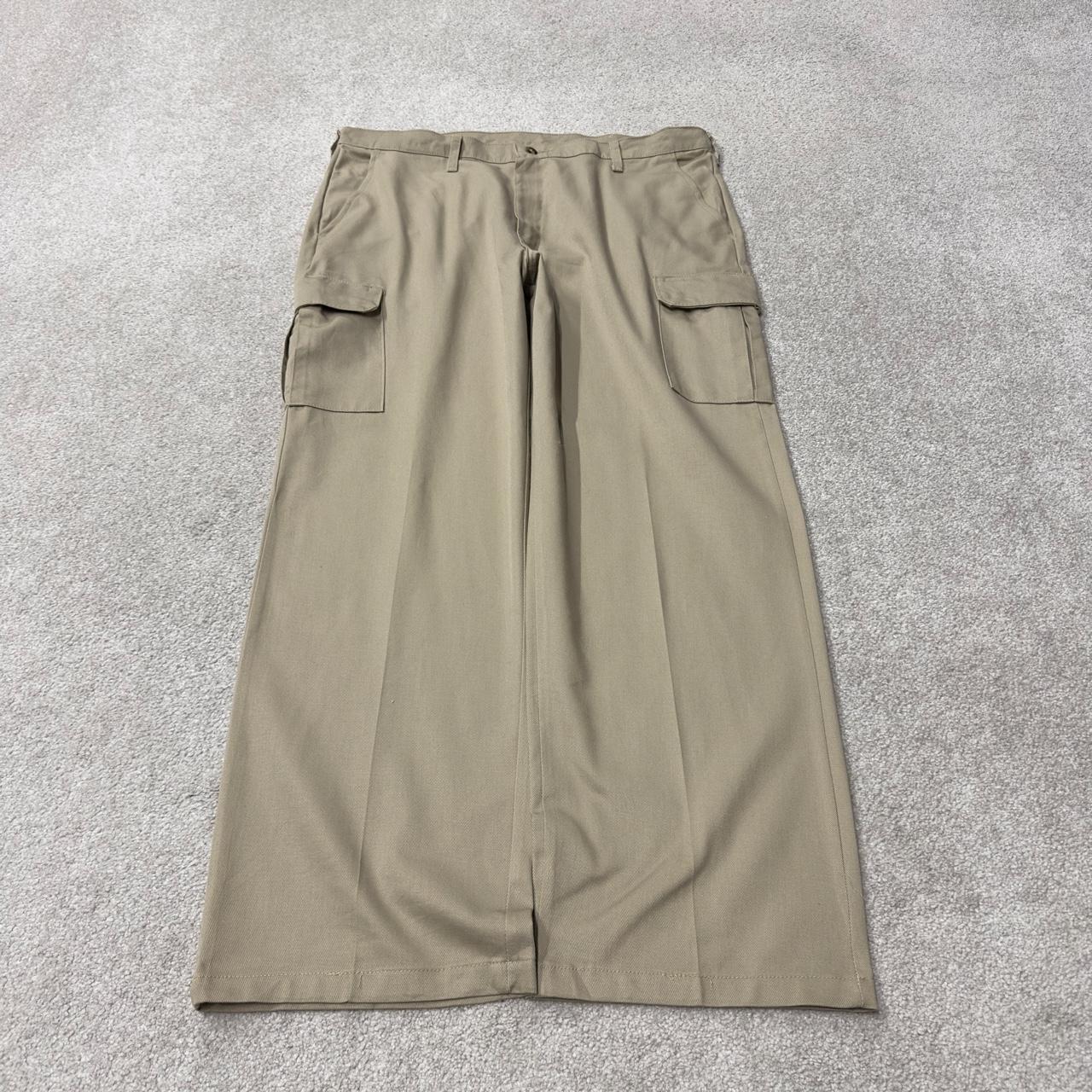 Red Kap vintage baggy wide leg cargo pants y2k khaki Loose fit skater chino work trousers