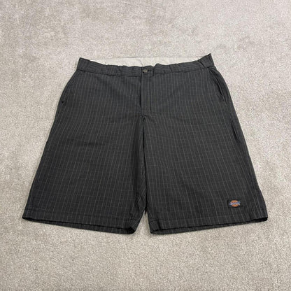 Dickies baggy checkered shorts carpenter black grey Check surf style skater shorts long leg