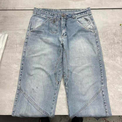 Blue baggy Six Jeans W34L30 loose Y2K hip hop jeans