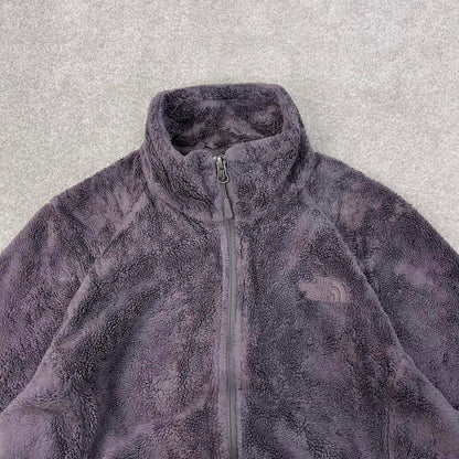 Y2K The North Face technical fleece M Grey Women's full zip teddy bear