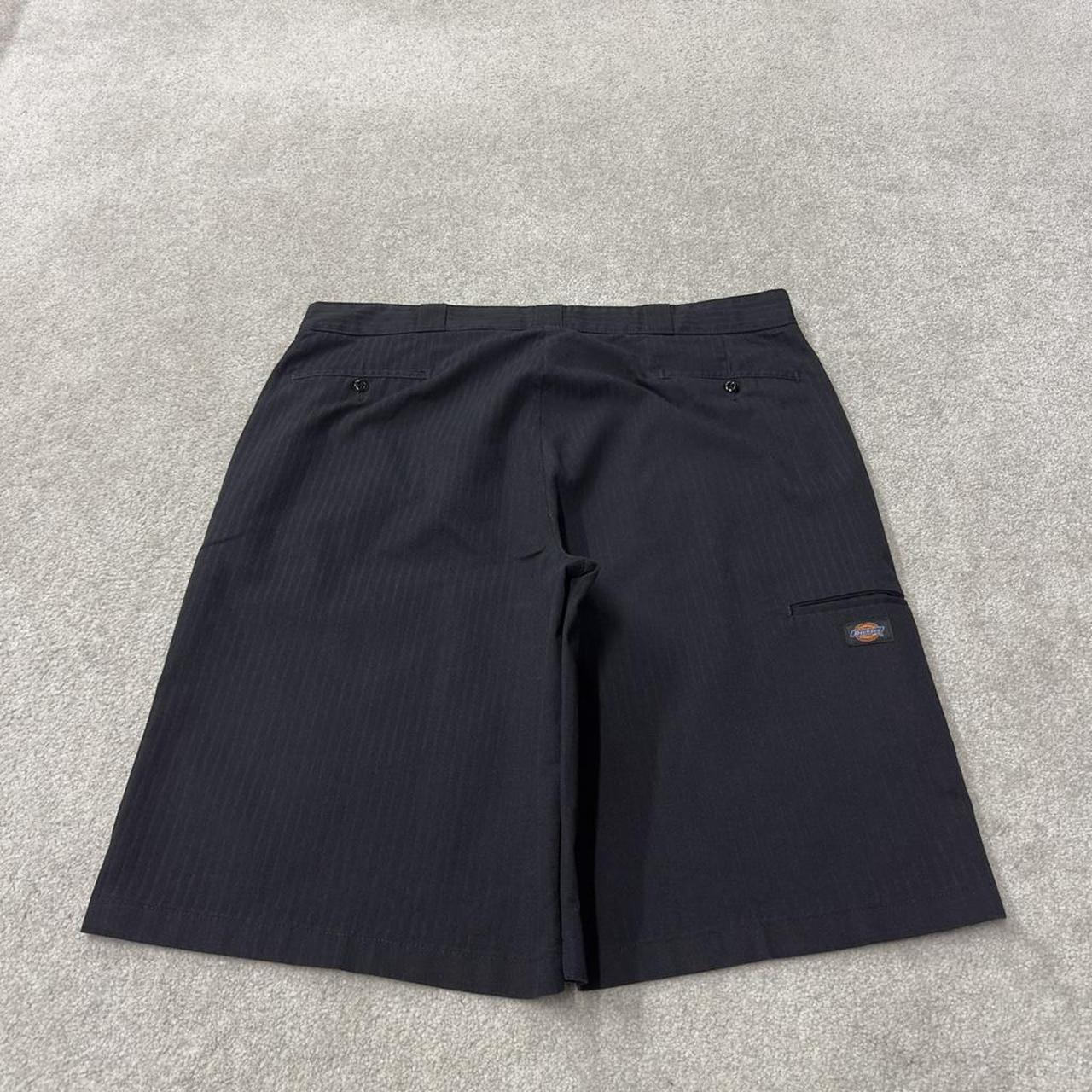 Dickies baggy stripe chino shorts black carpenter Stripey Skater / surf style shorts baggy fit