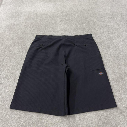 Dickies baggy stripe chino shorts black carpenter Stripey Skater / surf style shorts baggy fit