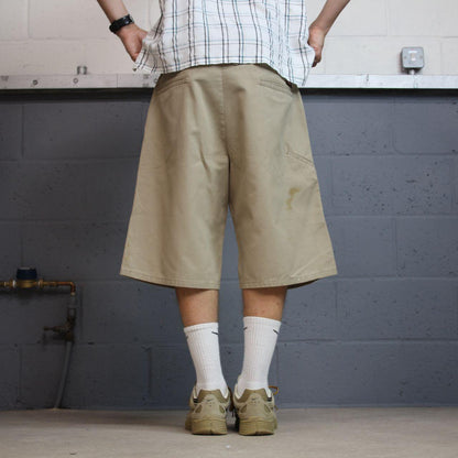 Dickies baggy carpenter shorts khaki Twill chino skater style shorts wide long leg