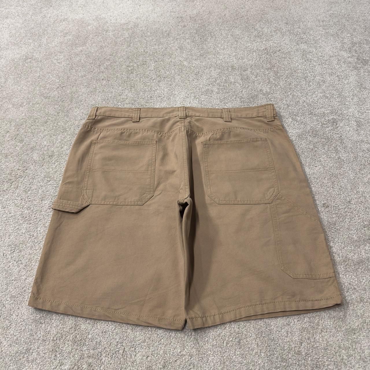 Blue Mountain carpenter shorts y2k tan Loose fit surfer style summer utility shorts