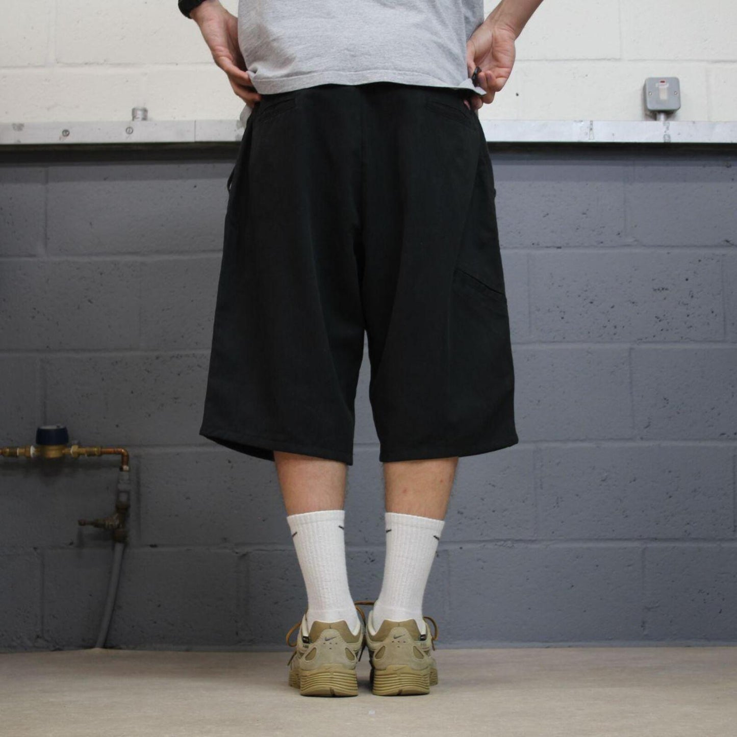 Dickies carpenter shorts loose black Twill chino style skate long leg shorts