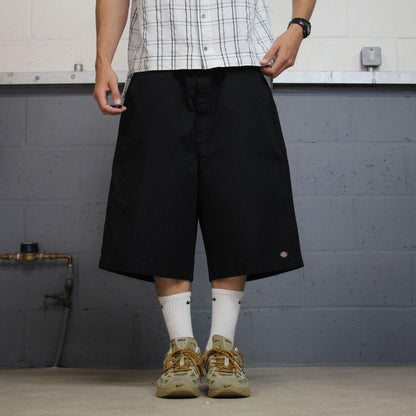 Dickies baggy stripe chino shorts black carpenter Stripey Skater / surf style shorts baggy fit