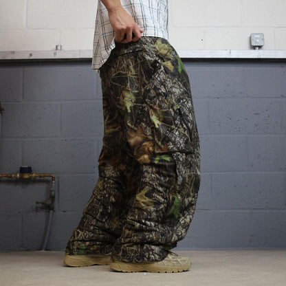 Baggy camo goretex pants khaki Cabelas mossy oak Waterproof insulated camouflage fleece trousers