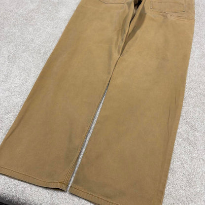 90s vintage Carhartt carpenter pants W38L32 Mens beige relaxed y2k style canvasy cargos trousers