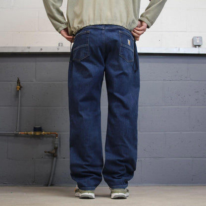 Y2K vintage Carhartt denim jeans blue Straight leg relaxed fit skate style workwear pants