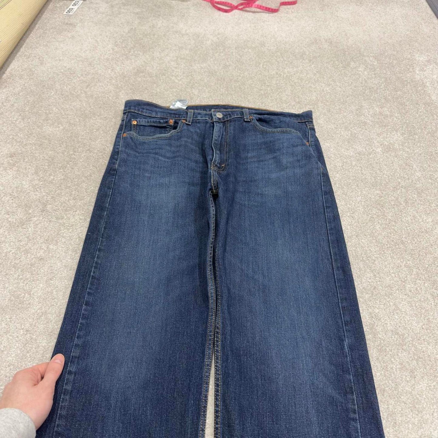 Vintage Y2K Levi’s 505 jeans blue Straight leg 00s style denim pants red tab logo