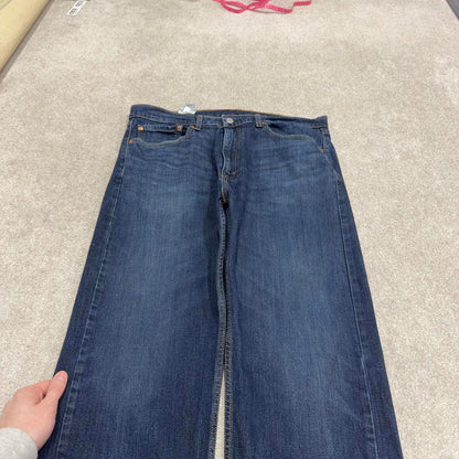 Vintage Y2K Levi’s 505 jeans blue Straight leg 00s style denim pants red tab logo