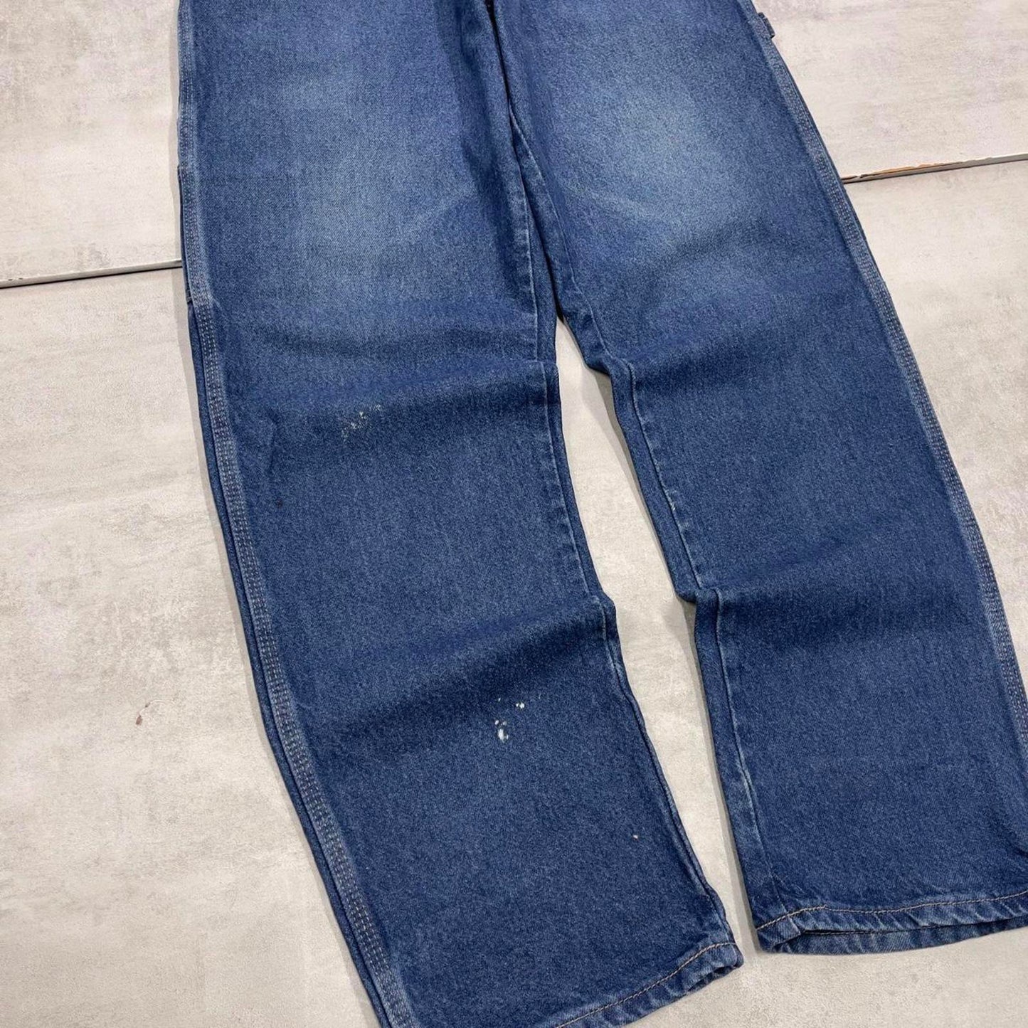 Baggy Dickies carpenter jeans W34L32 90s skate style blue thick denim cargos