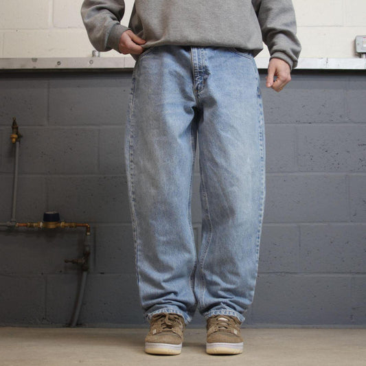 Y2K Carhartt work jeans blue Loose 100% cotton denim skate style work pants