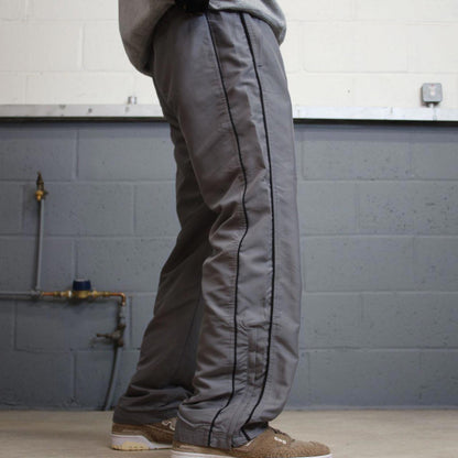 Vintage Y2K Reebok tracksuit bottoms grey Embroidered logo soft lined gym track pants