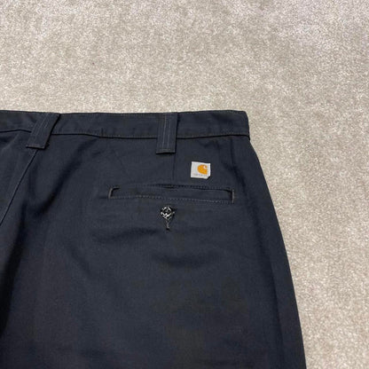 90s black Carhartt skater pants wide leg chino twill style workwear trousers W40L26