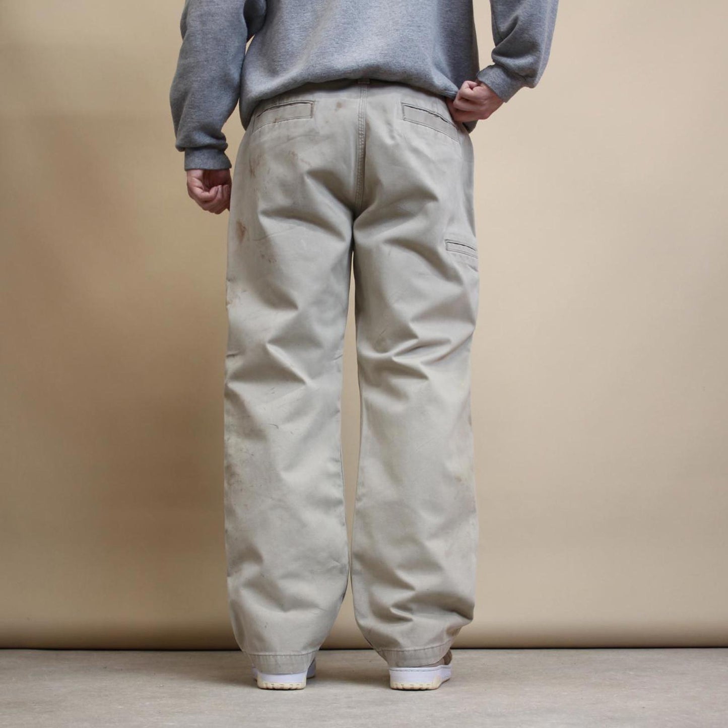 Carhartt carpenter pants W36L30 beige loose cargo skater style pants