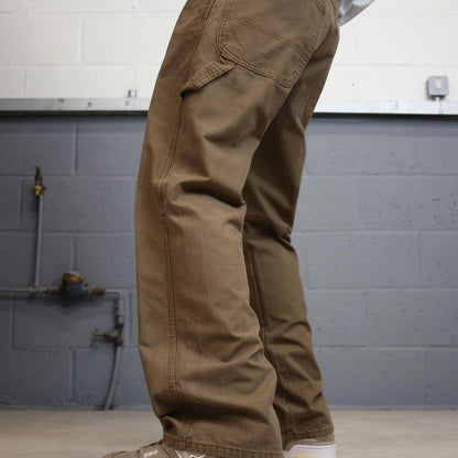 Dickies carpenter jeans W36L30 90s skate style brown thick canvas relaxed cargos