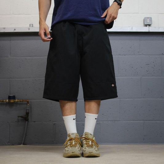 Dickies baggy chino shorts carpenter black Chino style skater shorts long wide leg festival