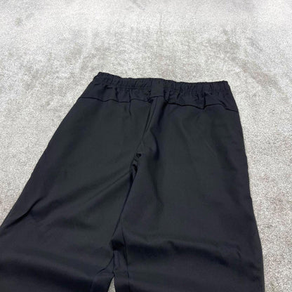 00s Nike tracksuit bottoms y2k S loose black joggers print Swoosh logo gym wear trackies