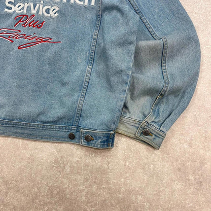 Chase Authentics Denim jacket Large NASCAR Dale Earnhardt GOODWRENCH racing jacket