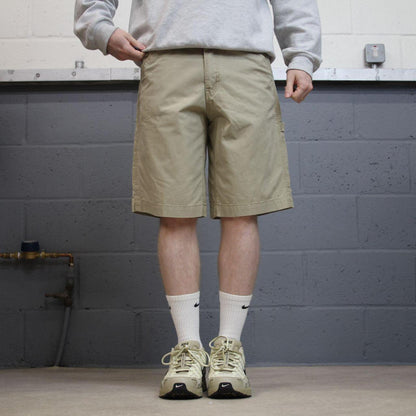 Y2K cargo shorts carpenter loose beige Faded Glory lightweight work shorts summer
