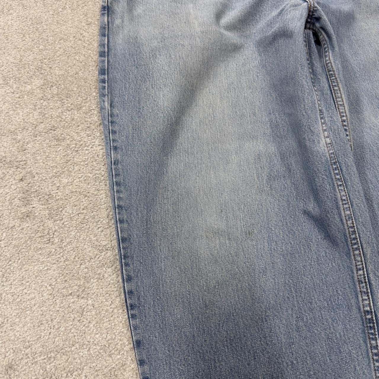 Baggy Levi’s 560 jeans y2k W40L30 blue Loose leg comfort fit denim 2000s style red tab logo jeans