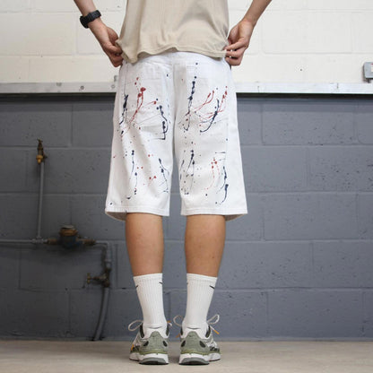 White Cr24 Denim jorts W38