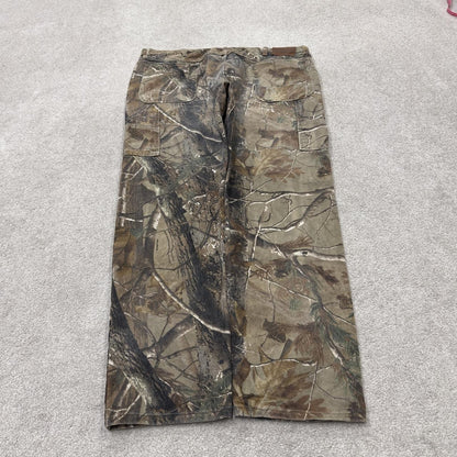 Wrangler pro gear realtree carpenter jeans camo cargo pants khaki camouflage utility trousers