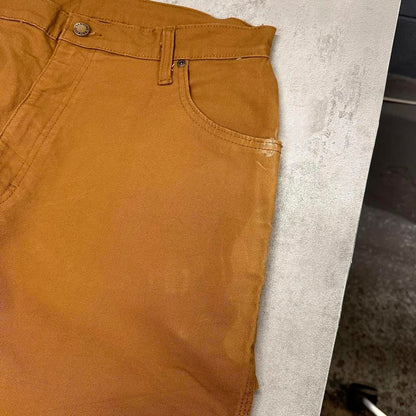 Tan Dickies carpenter jeans W36L32 loose canvas skater style cargos