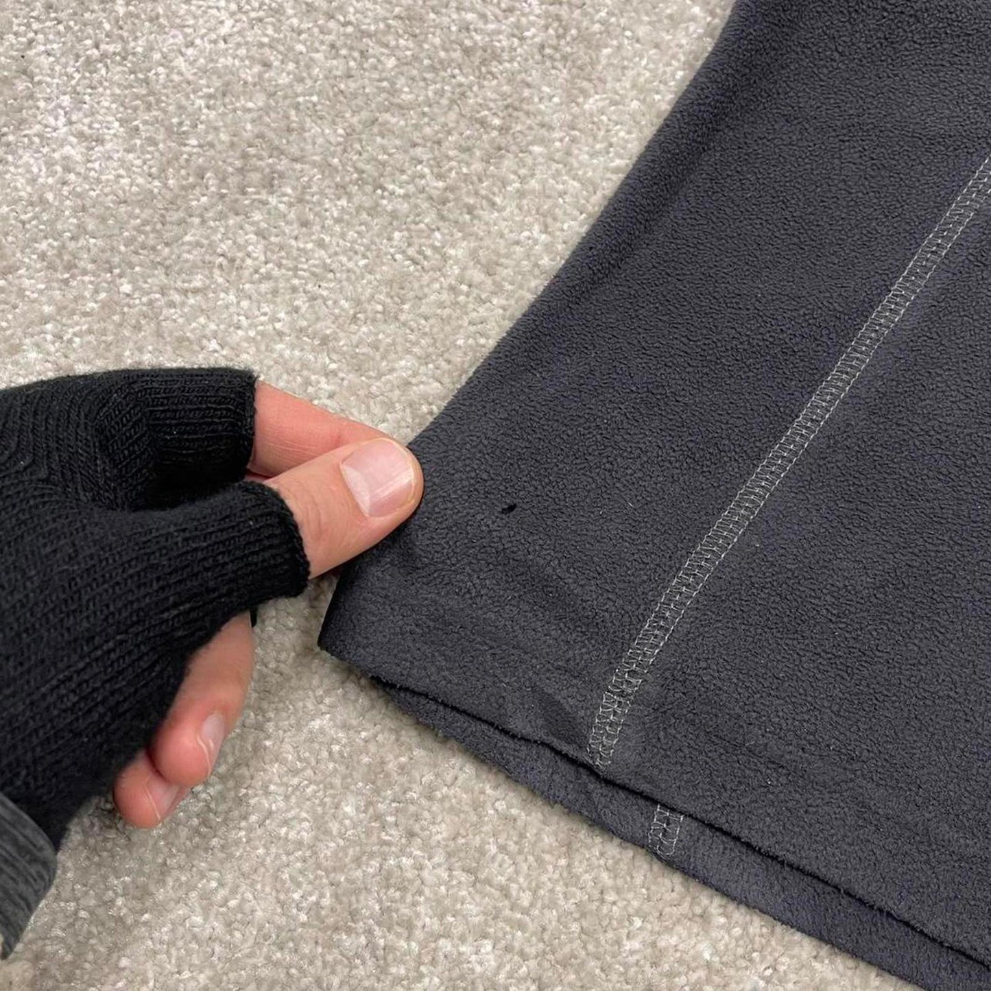 00s Columbia technical fleece L Tall men's black 1/4 zip up y2k style autumn casual outdoors