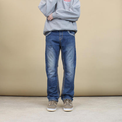 Lamasini embroidered Y2K jeans W36L30