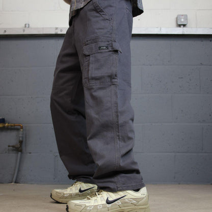 Wrangler cargo pants y2k grey W34L30 relaxed fit skater work utility pants