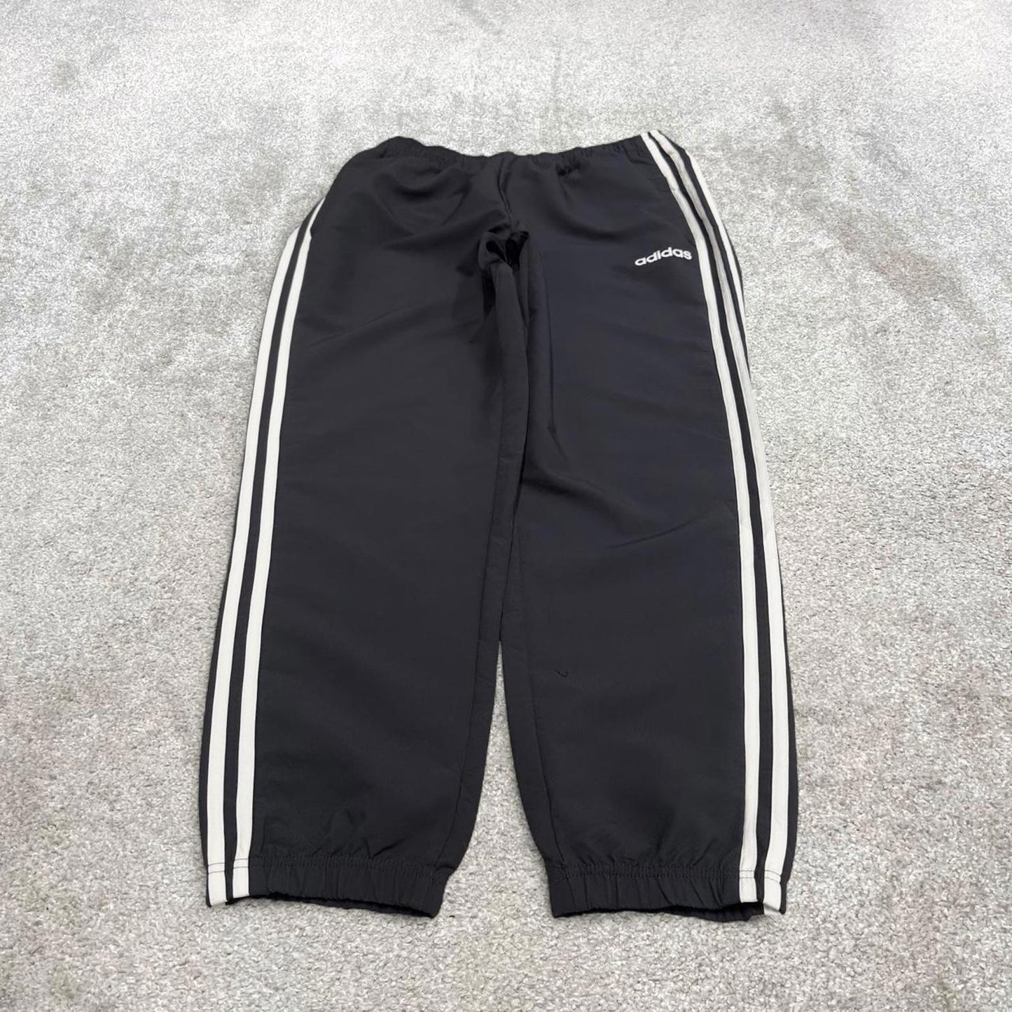 Y2k Adidas tracksuit bottoms L 00s style sportswear joggers mesh lined track pants print logo