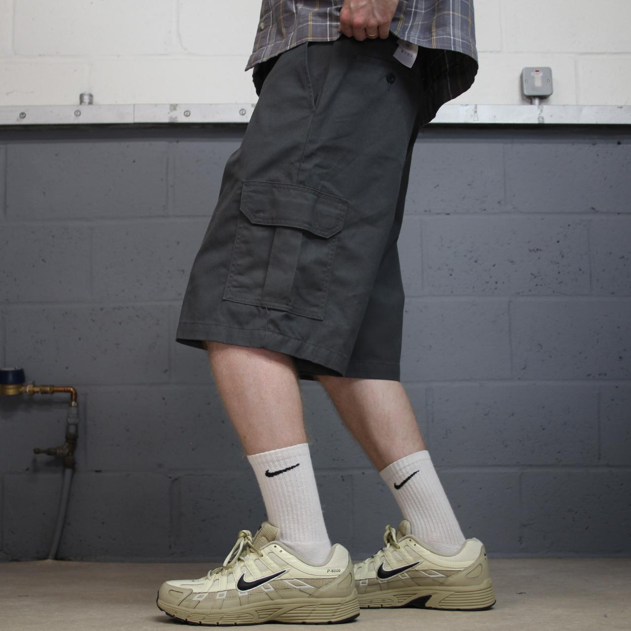 Dickies baggy cargo shorts chino grey Skater / surf style shorts loose wide leg festival