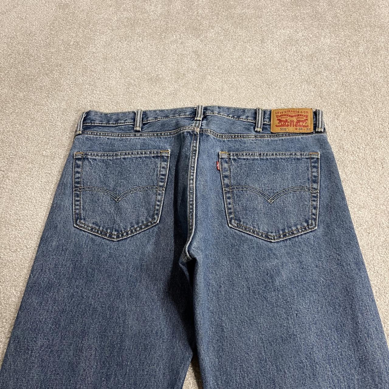 Levi’s 505 jeans Y2K W38L32 blue Levi’s straight leg surf style pants red tab logo