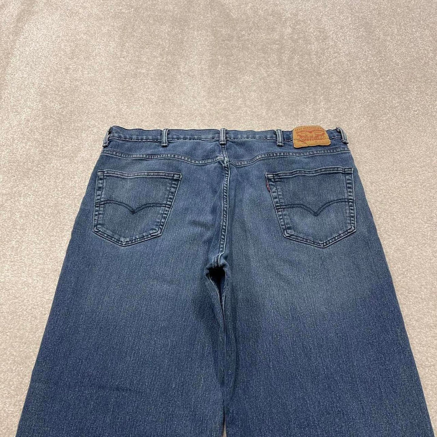 Y2K baggy Levi’s 550 jeans wide leg blue Loose fit denim pants red tab logo