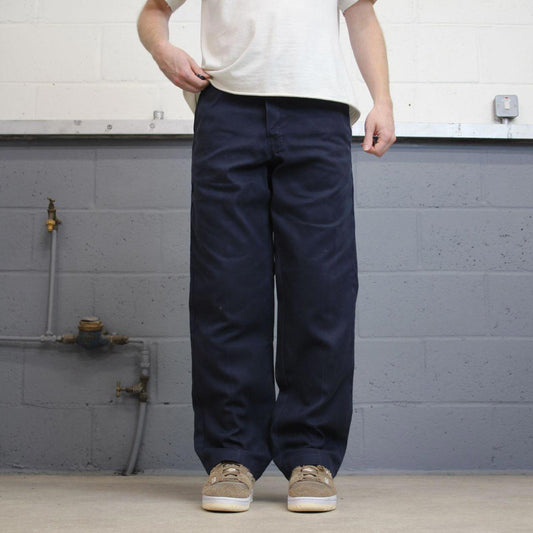 Dickies 874 Pants W32L32 navy 90s twill style chino skater trousers