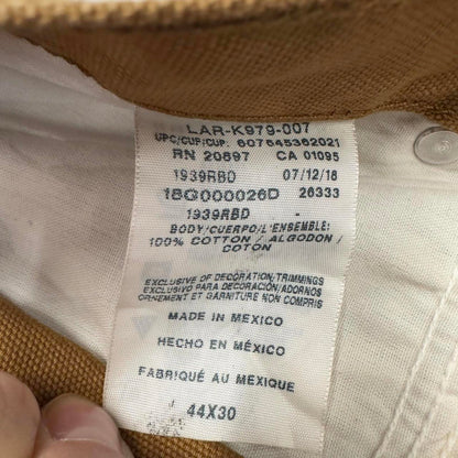 Baggy Dickies carpenter jeans W44L30 loose tan canvas cargo skater style pants