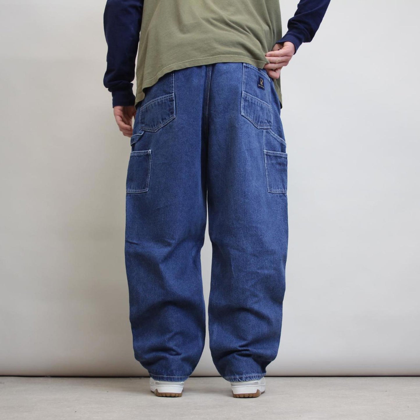 Denim carpenter skate jeans W42L29 loose Blue Real Work Wear cargo pants